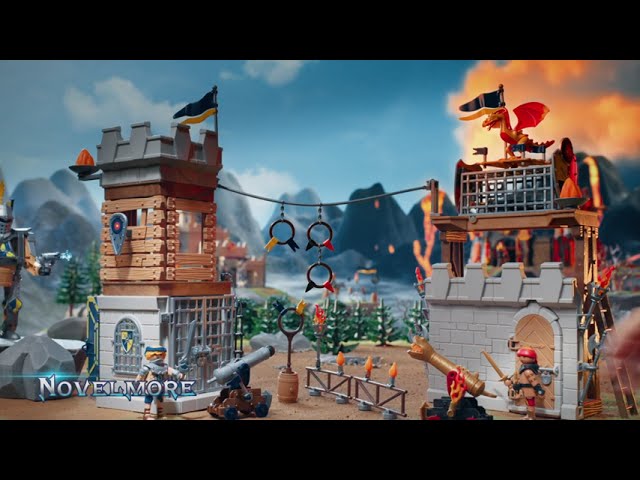 Vídeo relacionado con PLAYMOBIL Novelmore 71643 Carro de Combate con cañón de Fuego, con Tres Bandidos de Burnham, Incluyendo Varios Accesorios, Juguetes llenos de acción para niños y niñas a Partir de 4 años