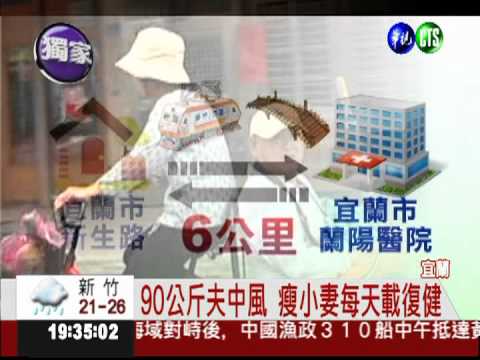 愛的三輪車! 瘦小妻載中風夫復健