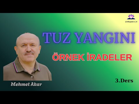 TUZ YANGINI Örnek iradeler Mehmet Akar