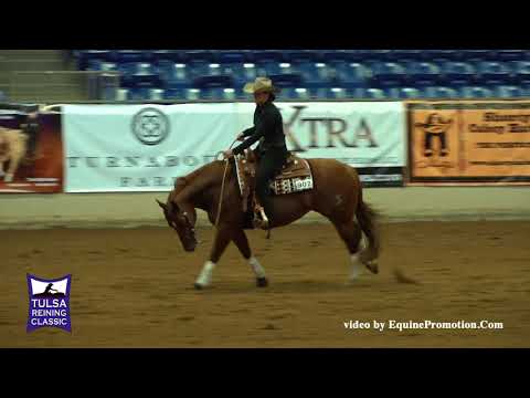 Xtra Taris Voodoo ridden by Marie Kleiner  - 2018 Tulsa Reining Classic (Open Derby)