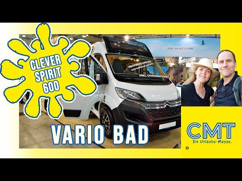 NEUHEIT 2024 🆕 CLEVER VANS SPIRIT 600 • Vario Bad - Die clevere Badlösung • Reichlich Stauraum