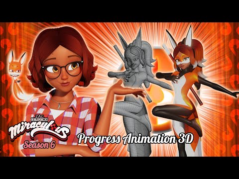 Progress Criation Animation 3D: Alya - Rena Rouge _ Miraculous Season 6°