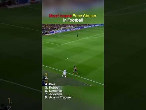 Insane Pace Abuser In Football