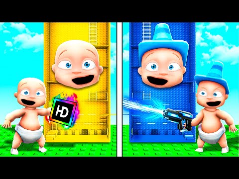 Smarty vs Little Brother ADMIN TROLL TOWERS! (Roblox)