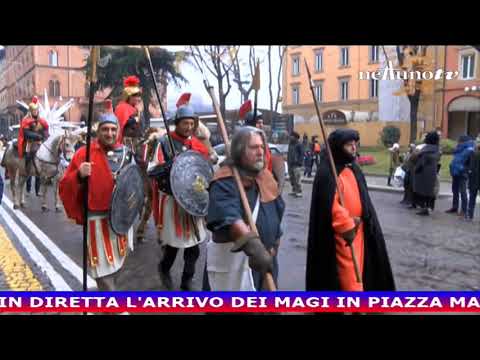 ARRIVO DEI MAGI IN PIAZZA MAGGIORE