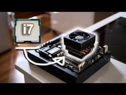 AMD Wraith Spire MAX cooler strapped to an Intel I7. How is it this good?