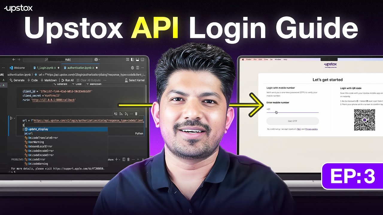 How to Generate Upstox API Key & Access Token in Python | EP: 3 | OAuth 2.0 Login Tutorial