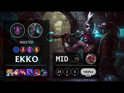 Ekko Mid vs Katarina - EUW Master Patch 11.3