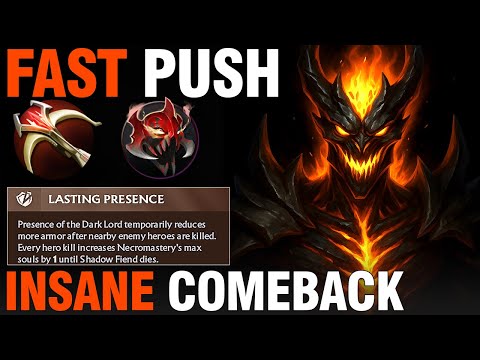Insane Shadow Fiend Comeback → Instant Push Finish | 7.39e