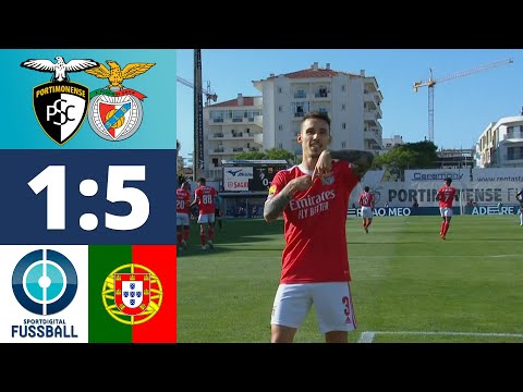 Machtdemonstration: Benfica zeigt sich in Meisterlaune | Portimonense SC - Benfica Lissabon