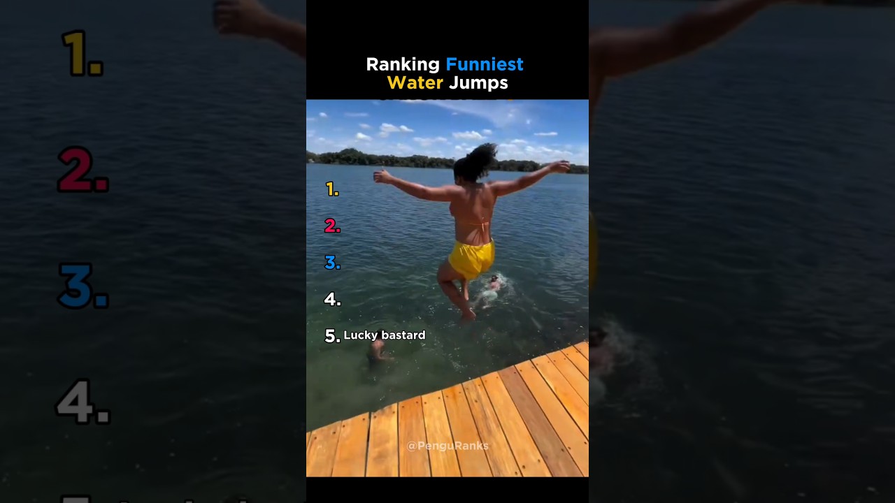 Ranking Funniest Water Jumps | #funny