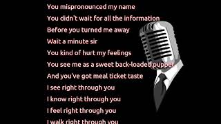 Alanis Morissette - Right Through You (lyrics)