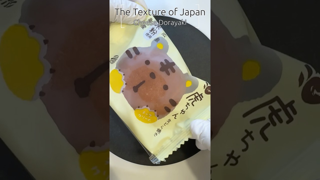 🎧The Texture of Japan ASMR: Satisfying Cut Sound of Cheese Dorayaki #shorts #wagashiasmr