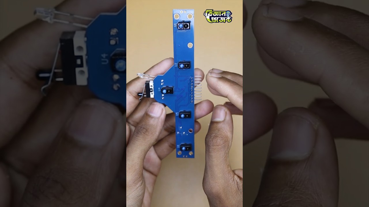 IR Line Sensor 5 Array with Limit Switch for Robot Video Thumbnail