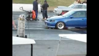 preview picture of video '2000 civic si turbo virginia beach burnout'