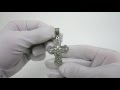Видеообзор Серебряный крестик с молитвой 3100400