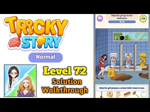 Tricky Normal Levels Level 72 Help the girl go to the bathroom solution screenshot