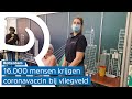 Vaccineren zorgmedewerkers begonnen op Rotterdam The Hague Airport