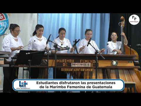 La Marimba femenina de concierto estuvo tres días en Mazatenango