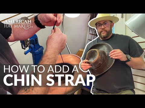 How to add a chin strap to your leather hat!