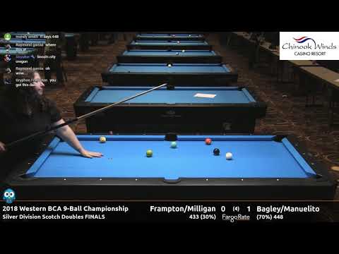Frampton/Milligan vs Bagley/Manuelito - 2018 Western BCA 9-Ball