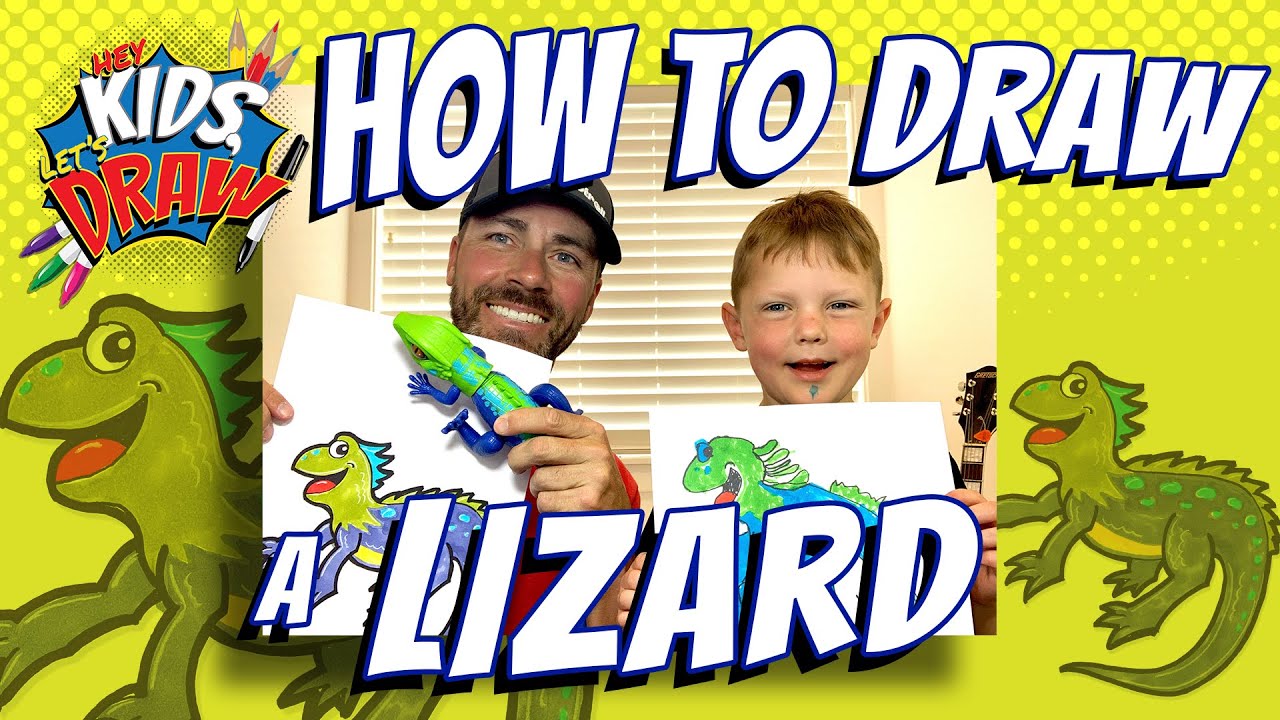 How to Draw a Lizard for Kids