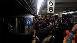R42 A Train Departing Euclid Avenue For The Last Time