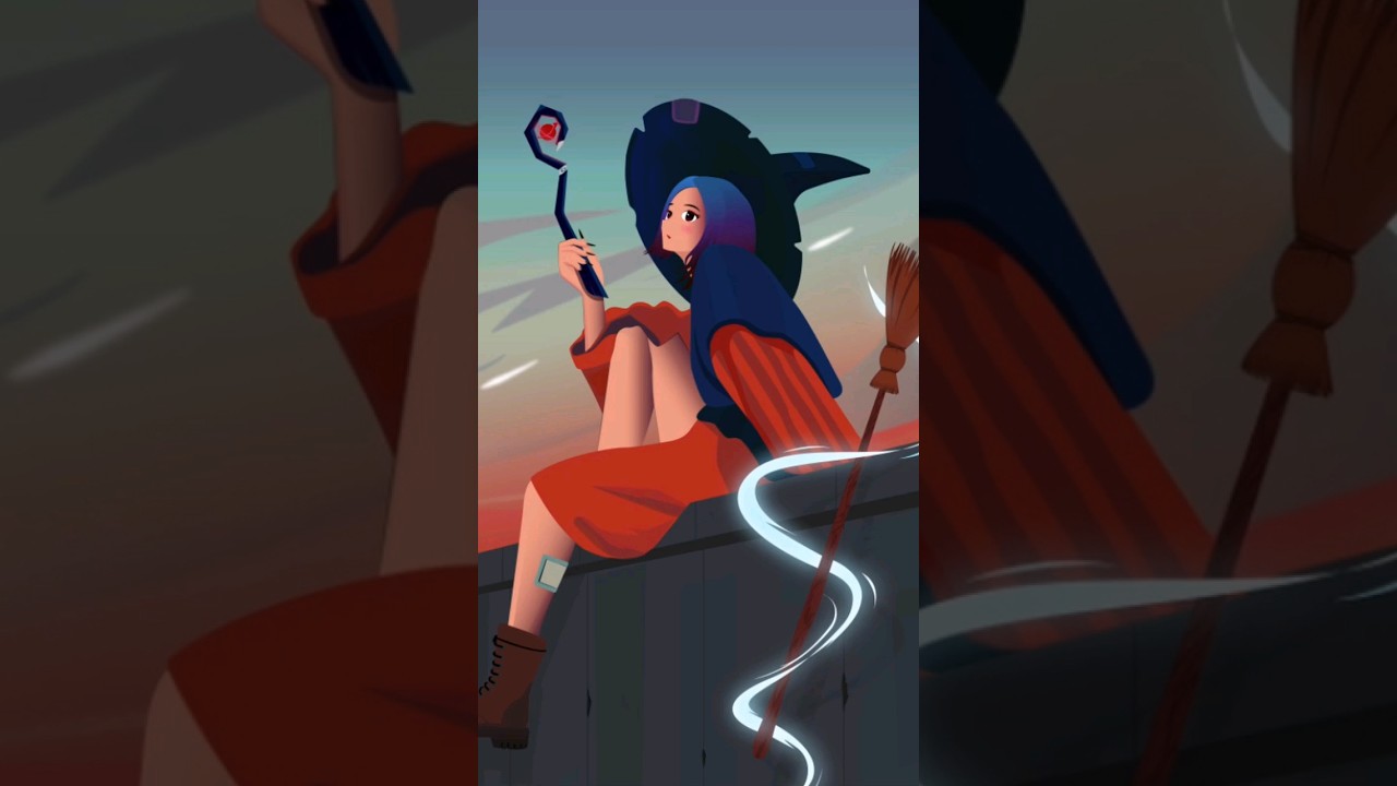 theodora the witch #adobeillustrator #2d #vector #digitalart
