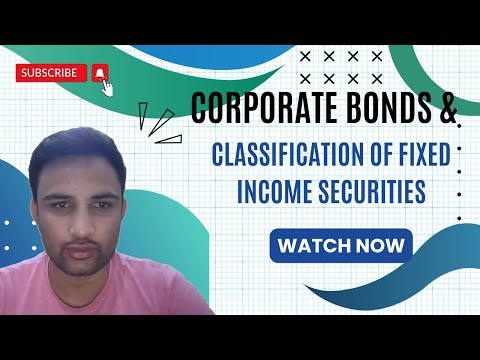 FIS 2.1.3 Corporate Bonds & 2.2 Classification of Fixed Income Securities Based on Maturity