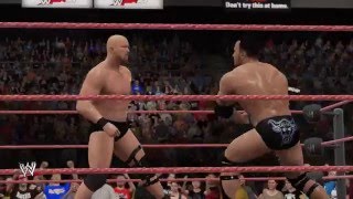 WWE 2k16 -  Stone Cold  Steve Austin vs The Rock: 