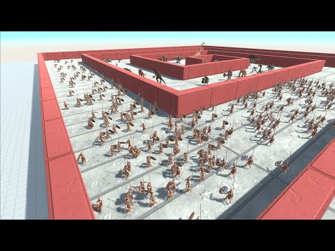 100 Spartan deathrun-animal revolt battle simulator