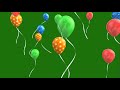 Green Screen BirthDay Balloons