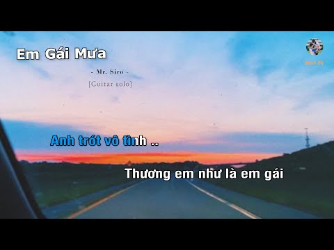 [Karaoke] Em Gái Mưa - (Guitar beat solo) | Muối SV