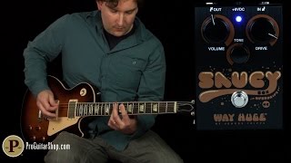 Video thumbnail for Way Huge Saucy Box Overdrive HC (Hard Clip) by ProGuitarShopDemos