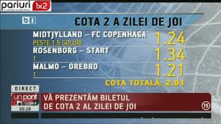 COTA 2 UPZ: 5 din ultimele 6 bilete au fost ”verzi”! Aici, pariurile de joi