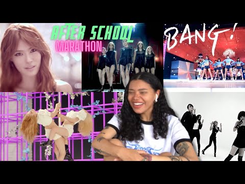 FIRST TIME REACTING TO After School! First Love/Flashback/Shampoo/BANG/Because of You MV | REACTION!