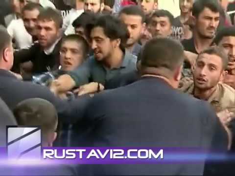 Массовая драка на избирательном участке в Грузии