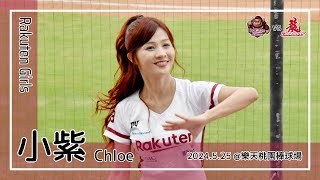 【台湾チア】小紫 Chloe | Rakuten Girls | 先發打序介紹 + 梁家榮 應援曲 [中文歌詞]