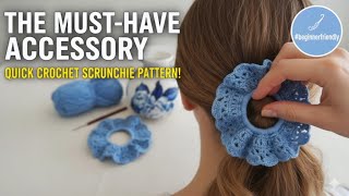 The Must-Have Accessory: Quick Crochet Scrunchie Pattern! #beginnerfriendly