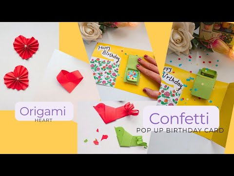 Diy Confetti Pop Up Happy Birthday Card - Diy Paper Crafts Compilation