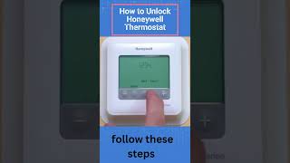 How to Unlock Honeywell Home ProSeries Thermostat