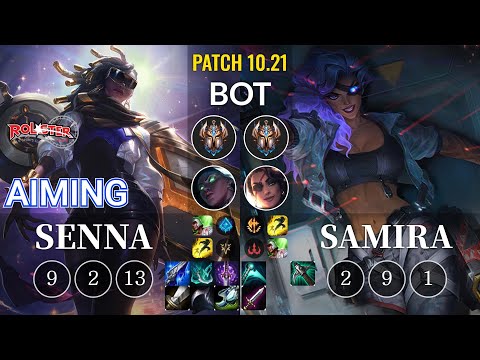 KT Aiming Senna vs Samira Bot - KR Patch 10.21
