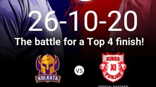 KKR VS KXIP 26-10-20 dream11 prediction today match #ipl #cricket