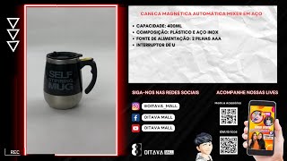 Caneca Magnética Automática Mixer Em Aço P/ Café Chá