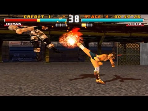 Julia With Hwoarang's Moves Gameplay - Tekken 3 (Arcade Version)