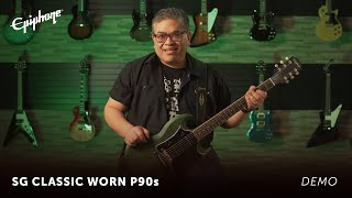 Video thumbnail for Inspired By Gibson Epiphone SG Classic Worn P-90s Demo & Tone Guide by OfficialEpiphone