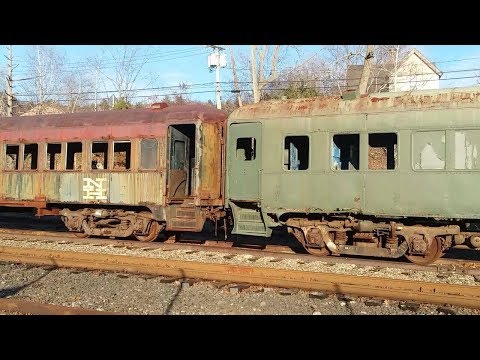 ANOTHER COLLECTION OF BEAUTIFUL OLD VINTAGE TRAIN CARS AWAITING RESTORATION