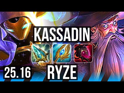 KASSADIN vs RYZE (MID) | 7/3/12 | EUW Diamond | 25.16