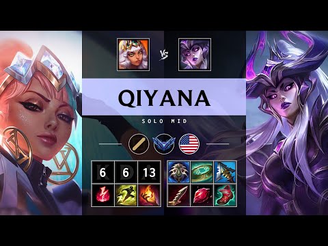 Qiyana Mid vs Syndra - NA Diamond Patch 25.19