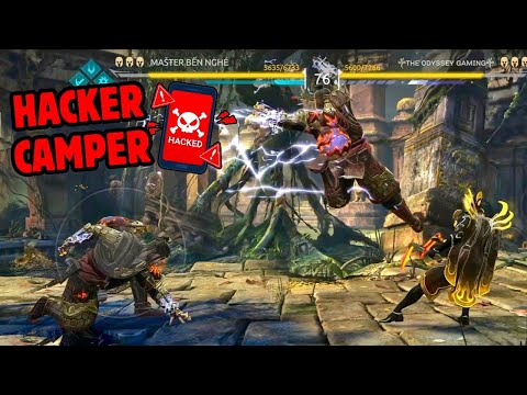 WHATTT ! 😰 Hacker Tried to get in During Match Against Professional camper || Shadow Fight 4 arena
